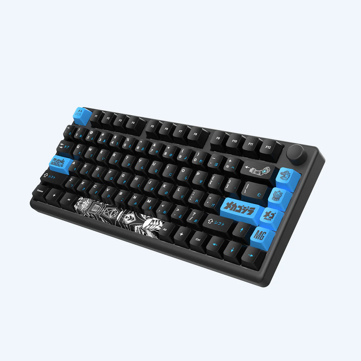 Arbiter Studio Godzilla Collection: Mechagodzilla Polar 75+ Black Gaming Keyboard - Image 9