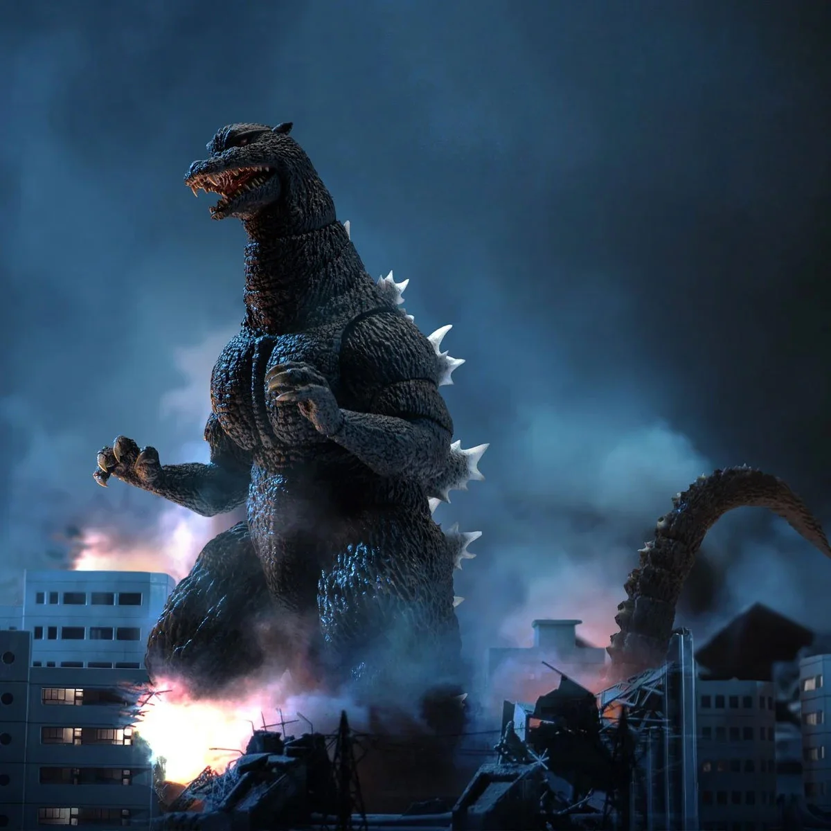 HIYA Godzilla Final Wars 2004 Godzilla Exq. Basic Series 7" Action Figure - Image 9