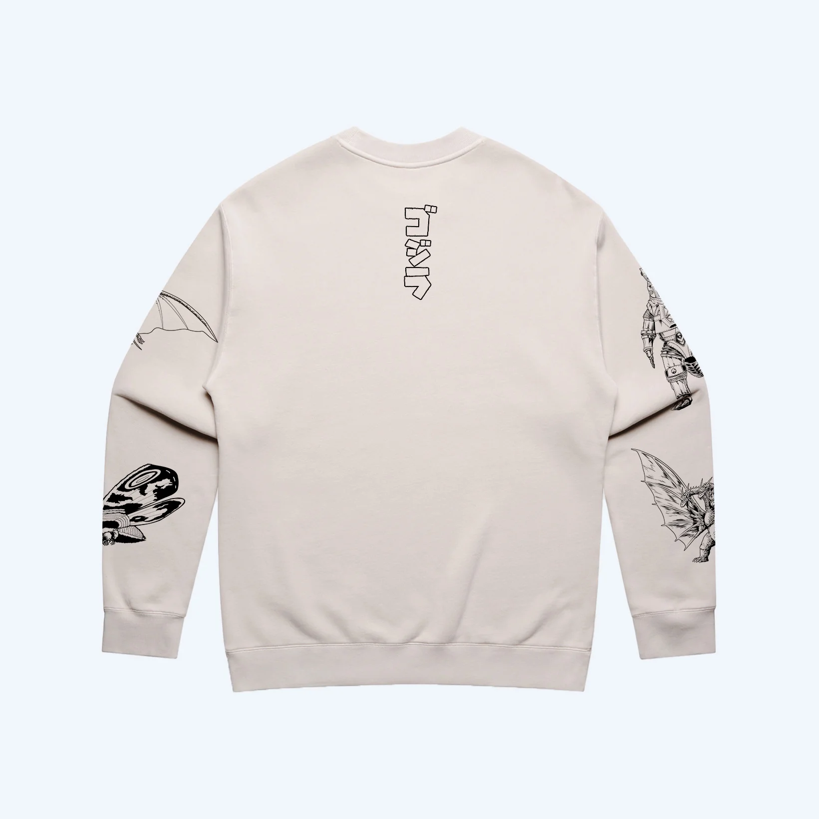 Godzilla Kaiju Print Sweatpants Set - Cream - Image 10