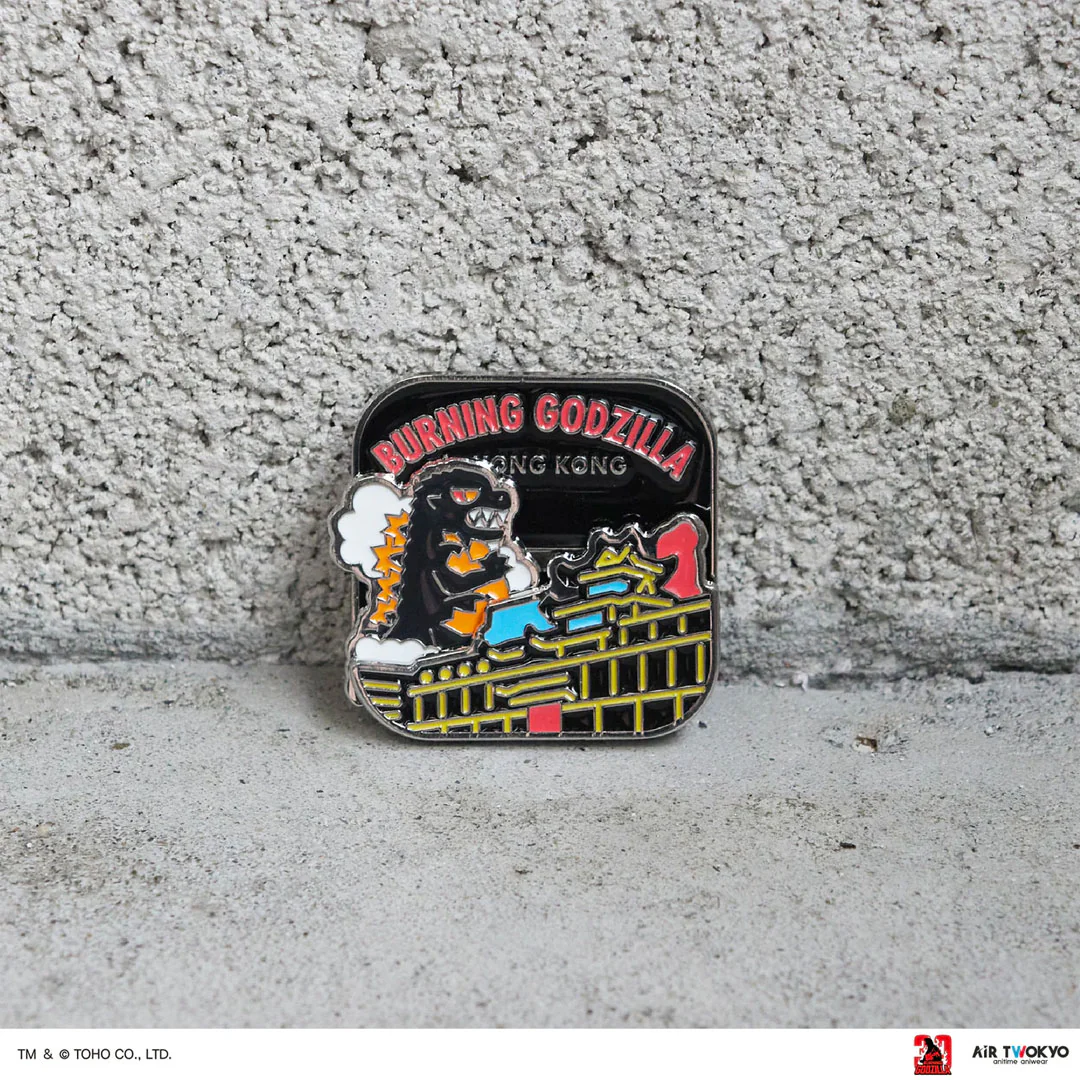 Godzilla vs. Destoroyah 30th Anniversary Movable Enamel Pin (Burning Godzilla) - Image 2