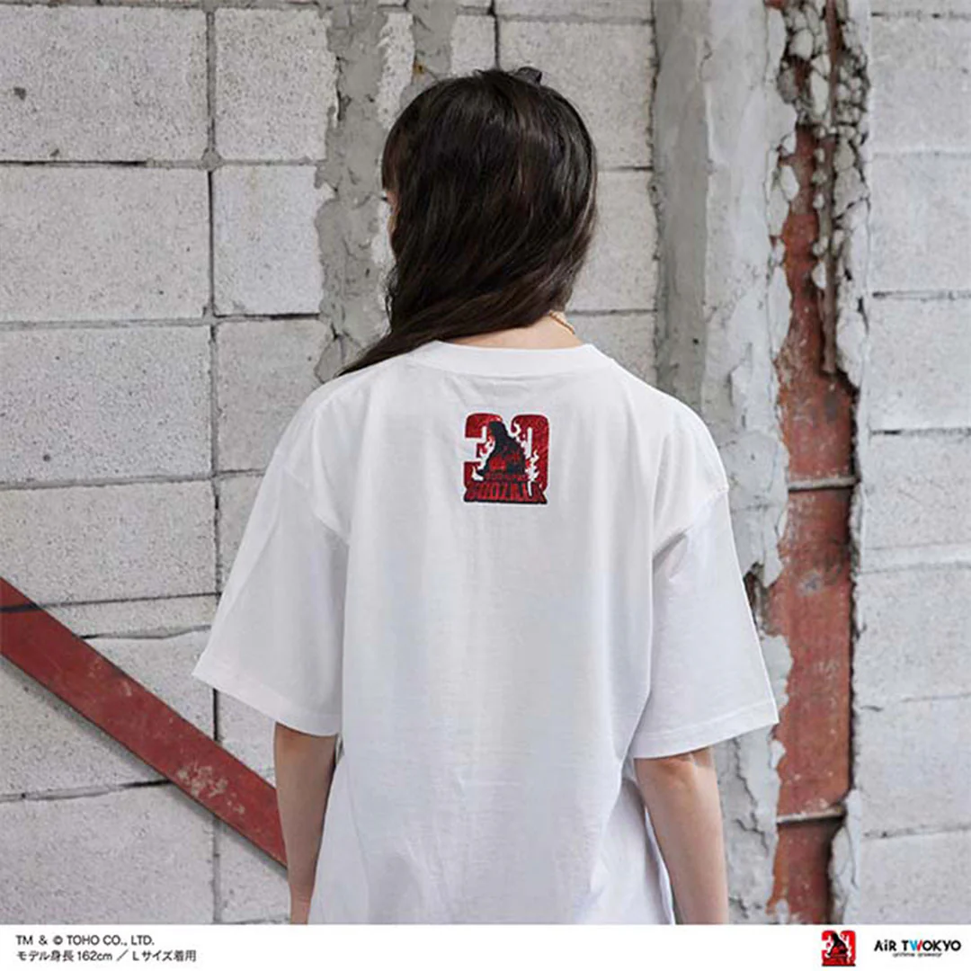 Godzilla vs. Destoroyah 30th Anniversary Scene Illustration T-Shirt 5 (Godzilla vs. Destoroyah) White - Image 3