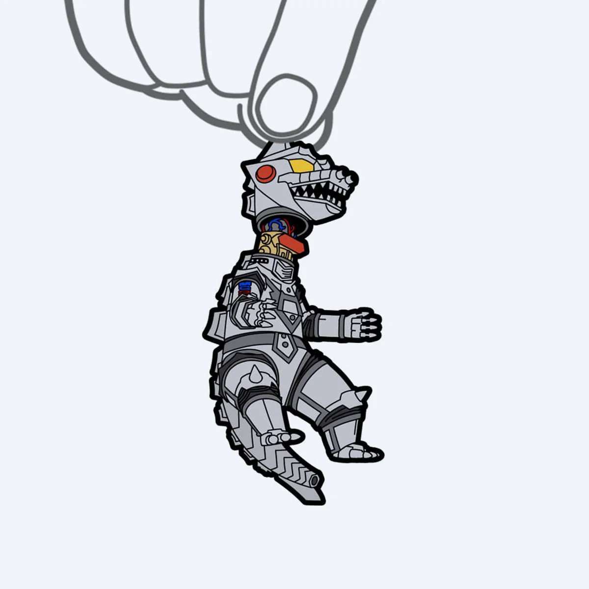 Mechagodzilla 2 Tsumamare Pinch Keychain - Image 2