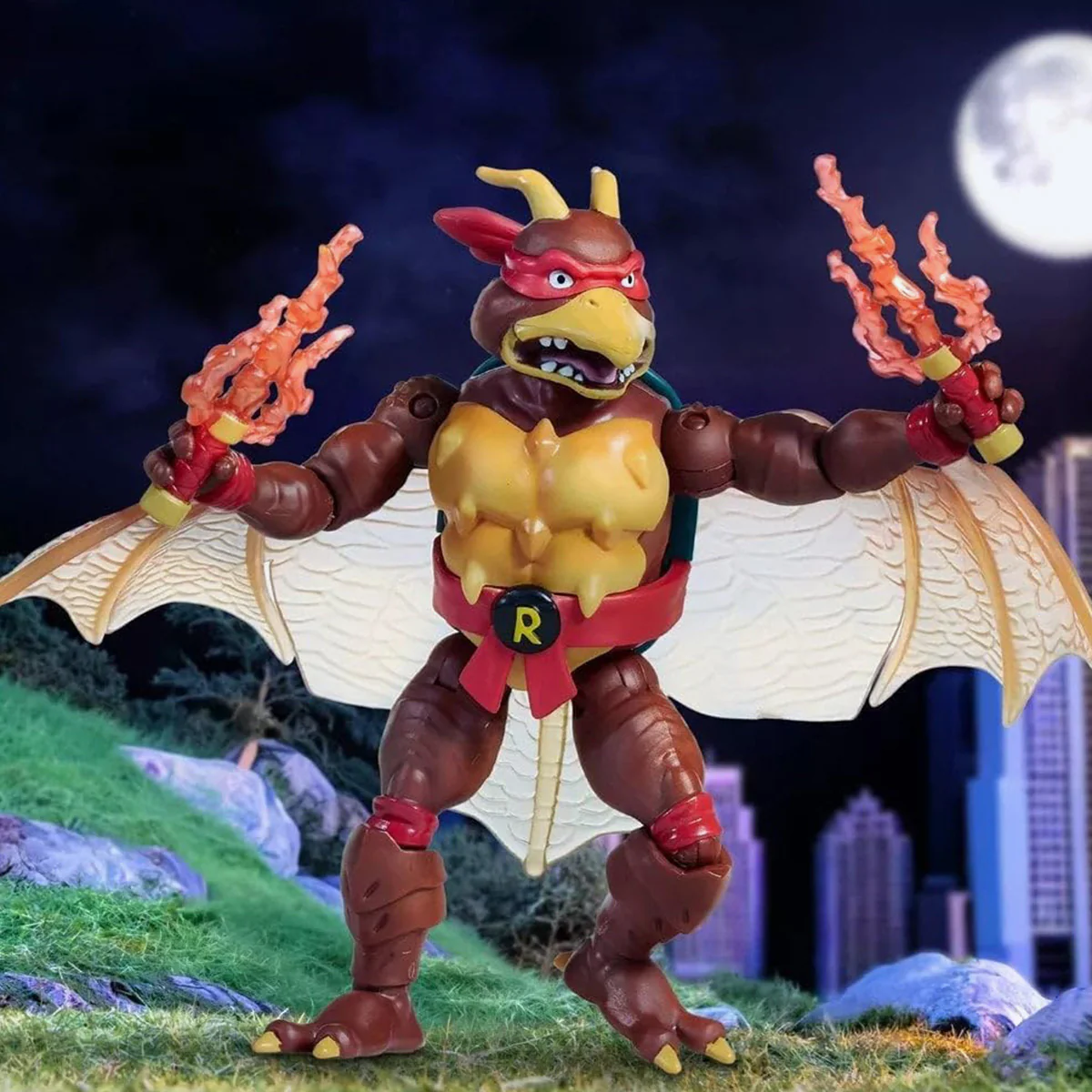 Teenage Mutant Ninja Turtles & Godzilla Cross-over: Raphael x Rodan Figure - Image 7