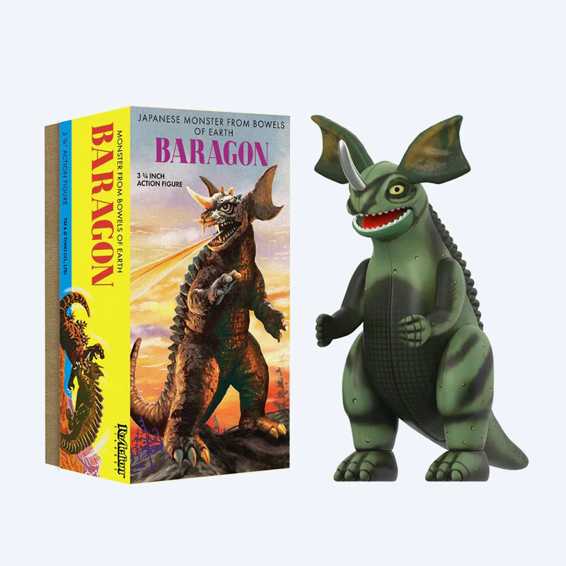 Super7 ReAction Figures Wave 01 (Retro Tin) - Baragon (Marusan Tin) - Image 2